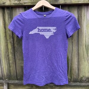 Next Level Apparel Purple North Carolina‎ Home Graphic T Shirt Size Small